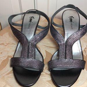 Pewter sandals